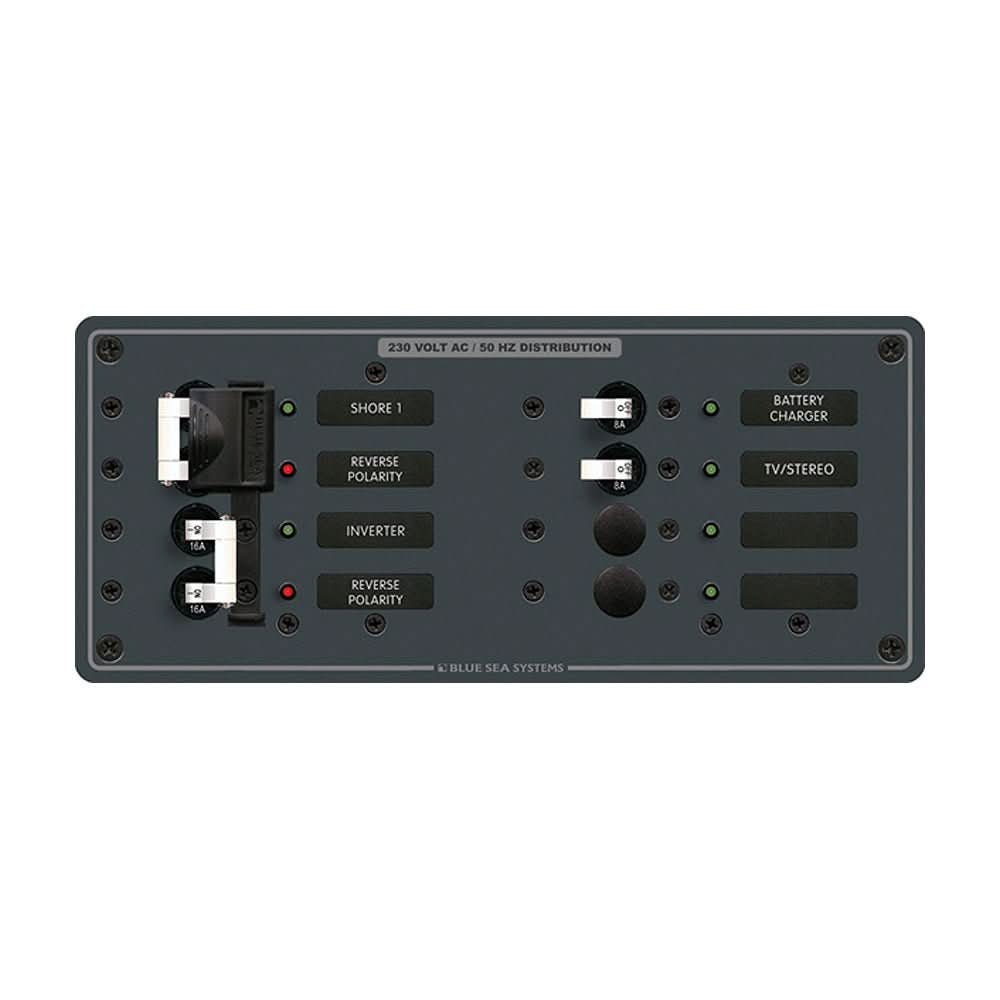 Blue Sea 8599 AC Toggle Source Selector (230V) - 2 Sources + 4 Positions - 8599 - Anchor Express