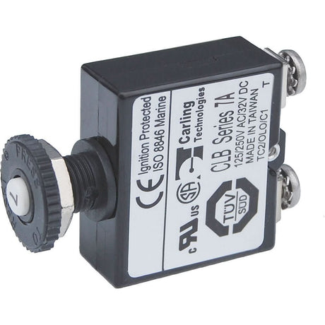 Blue Sea Push Button Reset Only Screw Terminal Circuit Breaker - 7 Amps - 2131 - Anchor Express