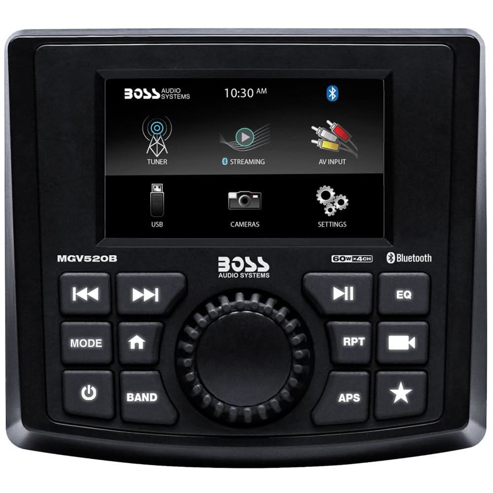 Boss Audio Marine Gauge Receiver - AM/FM/BT/USB/Rear CameraMGV520B - MGV520B - Anchor Express