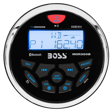 Boss Audio MGR350B Marine Gauge Style Radio - MP3/CD/AM/FM/RDS Receiver - MGR350B - Anchor Express