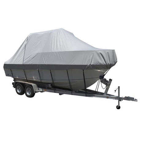 Carver Sun - DURA Specialty Boat Cover f/19.5' Walk Around Cuddy & Center Console Boats - Grey - 90019S - 11 - Anchor Express