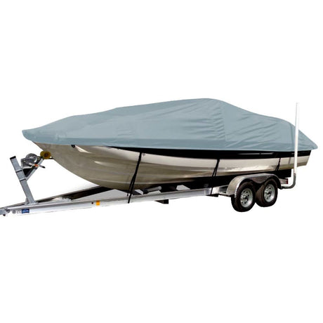Carver Sun - DURA Styled - to - Fit Boat Cover f/19.5' Sterndrive Deck Boats w/Low Rails - Grey - 75119S - 11 - Anchor Express