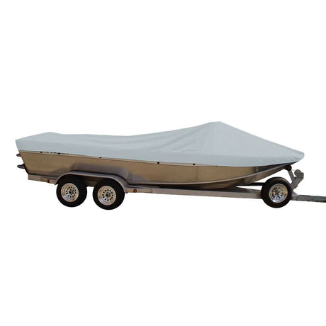 Carver Sun - DURA Styled - to - Fit Boat Cover f/20.5' Sterndrive Aluminum Boats w/High Forward Mounted Windshield - Grey - 79120S - 11 - Anchor Express