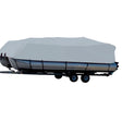 Carver Sun - DURA Styled - to - Fit Boat Cover f/24.5' Pontoons w/Bimini Top & Partial Rails - Grey - 77624S - 11 - Anchor Express