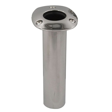 C.E. Smith 70 Series Standard Flush Mount Rod Holder - 0 Degree - Stainless Steel - Gimbal Bar Bottom - Black Liner - 536700 - Anchor Express