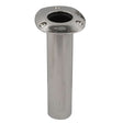 C.E. Smith 80 Series Standard Flush Mount Rod Holder - 0 Degree - Stainless Steel - Cast Bottom - Black Liner - 536800C - Anchor Express