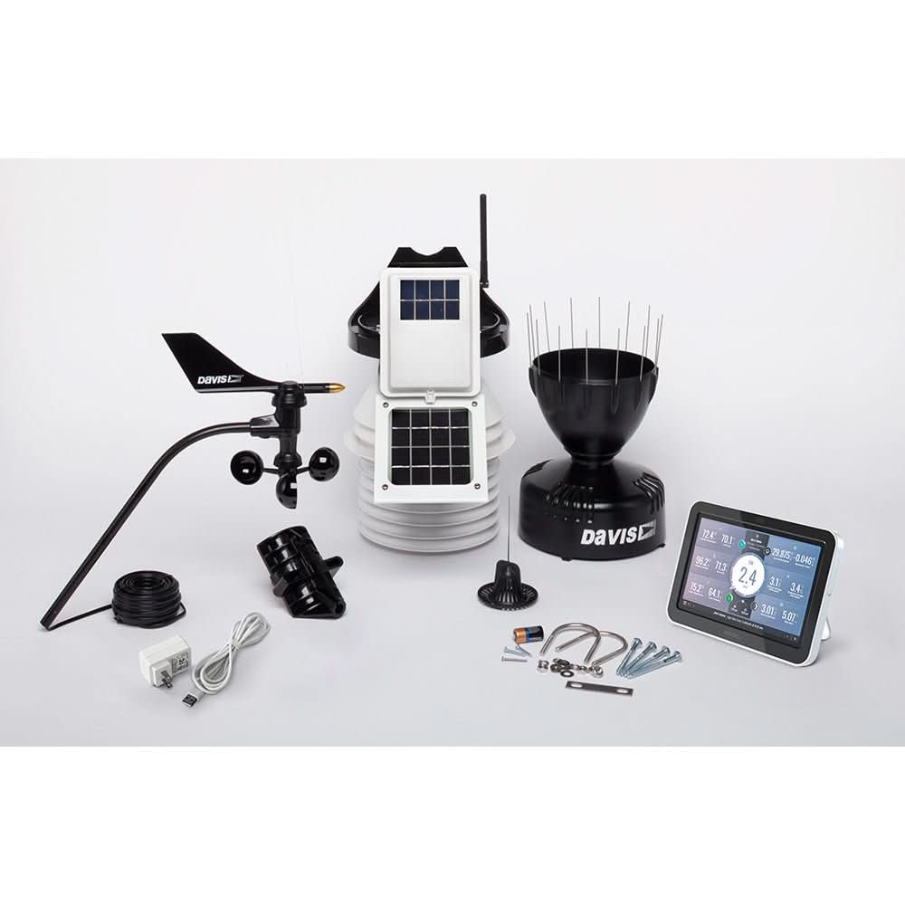 Davis Vantage Pro2 Wireless Weather Station w/WeatherLink Console & 24hr Fan Aspirated Radiation Shield - 6253 - Anchor Express