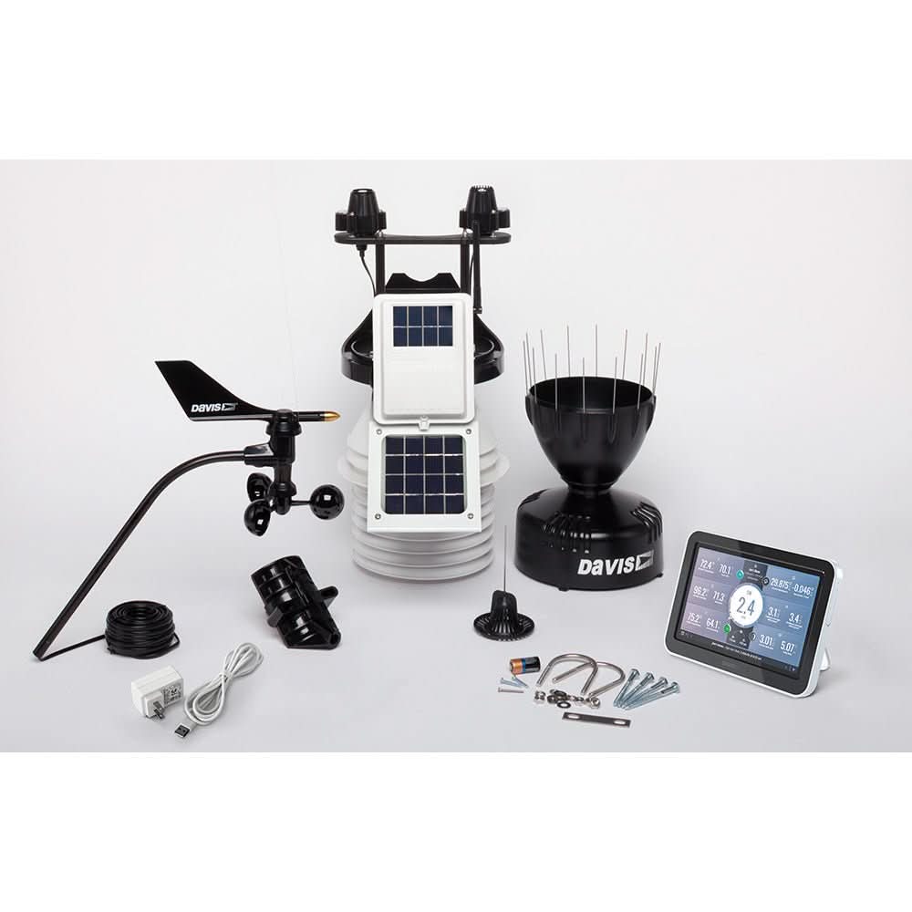 Weather Controller Davis Vantage Pro2 Wireless Weather Station w/WeatherLink Console, 24hr ...