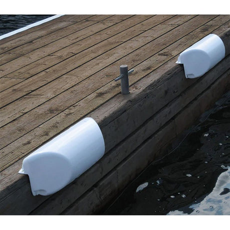 Dock Edge Dolphin Dockside Bumper 7" x 16" Straight - White - 1060 - W - F - Anchor Express