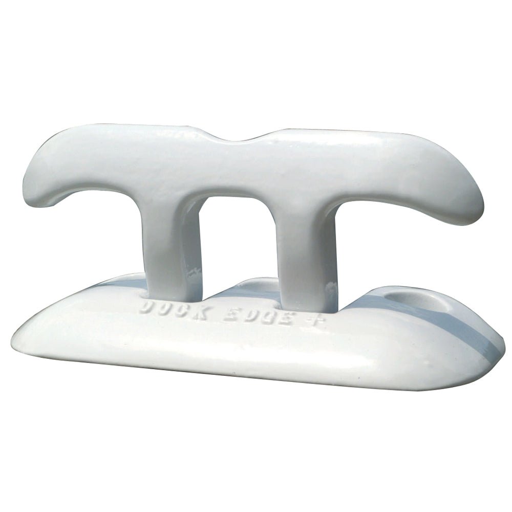 Dock Edge Flip Up Dock Cleat 8" - White - 2608W - F - Anchor Express