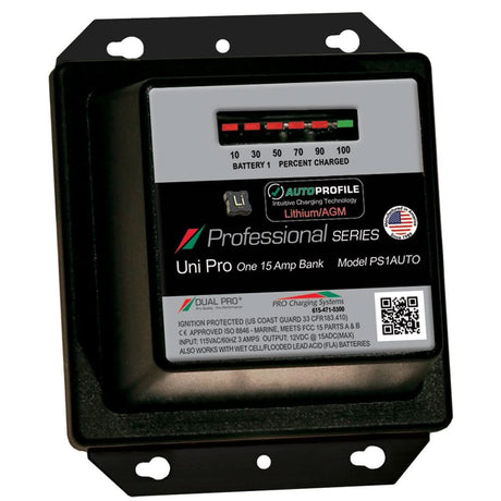 Dual Pro PS1 Auto 15A - 1 - Bank Lithium/AGM Battery ChargerPS1AUTO - PS1AUTO - Anchor Express