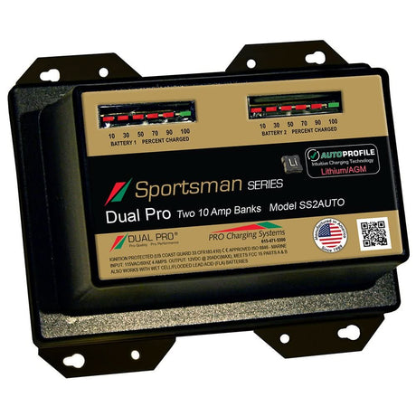 Dual Pro SS2 Auto 10A - 2 - Bank Lithium/AGM Battery ChargerSS2AUTO - SS2AUTO - Anchor Express