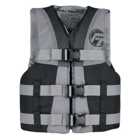 Full Throttle Teen Nylon Life Jacket - Grey/Black - 112200 - 701 - 010 - 22 - Anchor Express