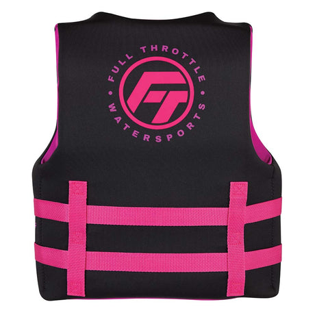 Full Throttle Youth Rapid - Dry Life Jacket - Pink/Black - 142100 - 105 - 002 - 22 - Anchor Express