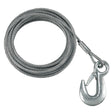 Fulton 7/32" x 50' Galvanized Winch Cable and Hook - 5,600 lbs. Breaking Strength - WC750 0100 - Anchor Express