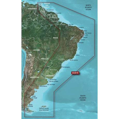 Garmin BlueChart g3 Vision HD - VSA001R - South America East Coast - microSD /SD 010 - C1062 - 00 - Anchor Express