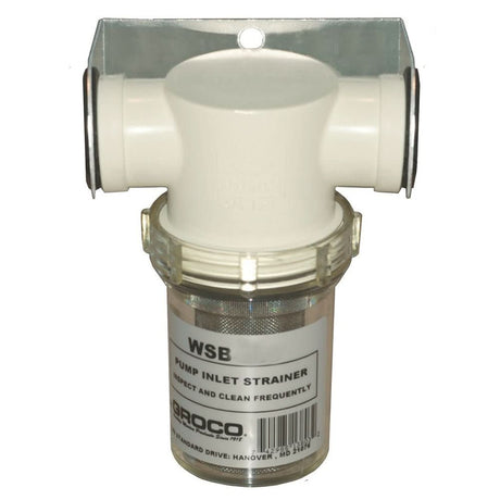 GROCO 1 - 1/4" Fresh Water Strainer w/Plastic Basket - WSB - 1250 - P - Anchor Express