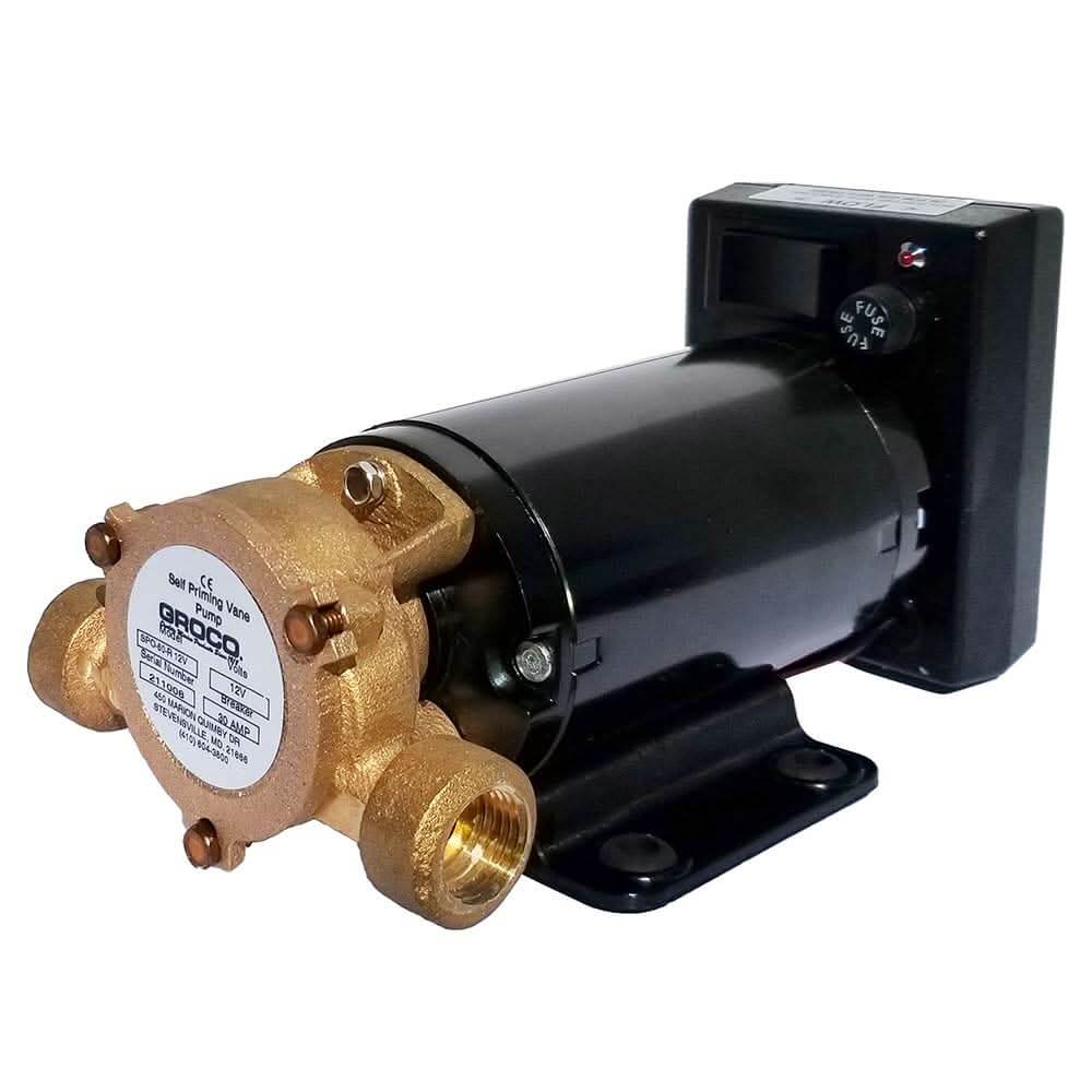 GROCO Heavy Duty Positive Displacement Reversing Vane Pump - 24V - SPO - 60 - R 24V - Anchor Express