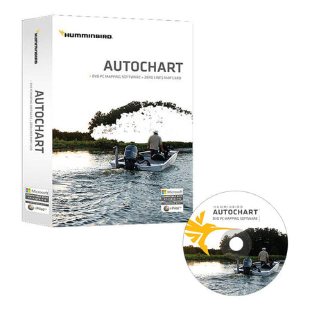 Humminbird Autochart DVD PC Mapping Software w/Zero Lines Map Card - 600031 - 1 - Anchor Express