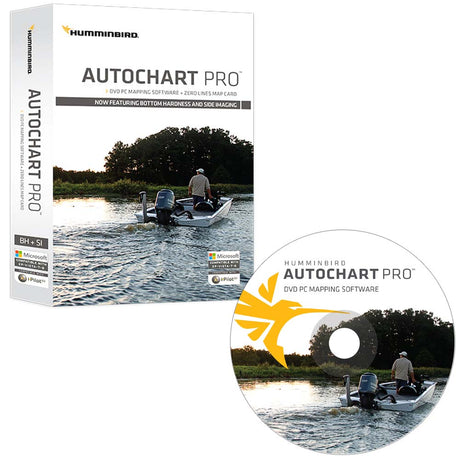 Humminbird AutoChart PRO DVD PC Mapping Software w/Zero Lines Map Card - 600032 - 1 - Anchor Express