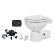Jabsco Quiet Flush E2 Raw Water Toilet Compact Bowl - 12V - Soft Close Lid - 38245 - 3092RSP - Anchor Express