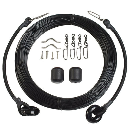 Lee's Deluxe Rigging Kit - Single Rig Up To 37ft. - Black Mono - RK0337LS/MO - Anchor Express