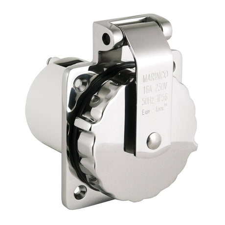Marinco 16A 230V Easy Lock 316 Stainless Steel Inlet - 303SSEL - BXPK - Anchor Express
