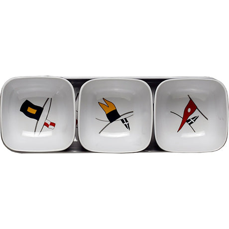 Marine Business Melamine Snack Set - REGATA - Set of 412013 - 12013 - Anchor Express