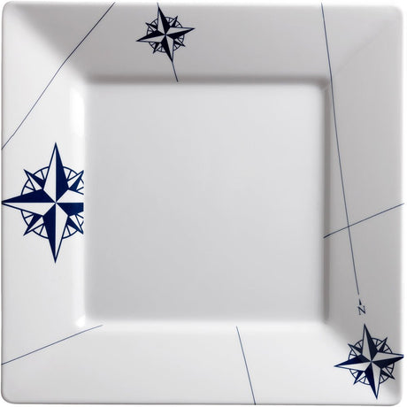 Marine Business Melamine Square, Flat Dinner Plate - NORTHWIND - 10" x 10" Set of 615021C - 15021C - Anchor Express
