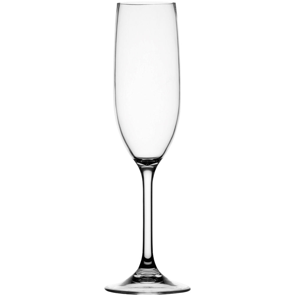 Marine Business Non-Slip Flute Glass Party - CLEAR TRITAN  - Set of 628105C - 28105C