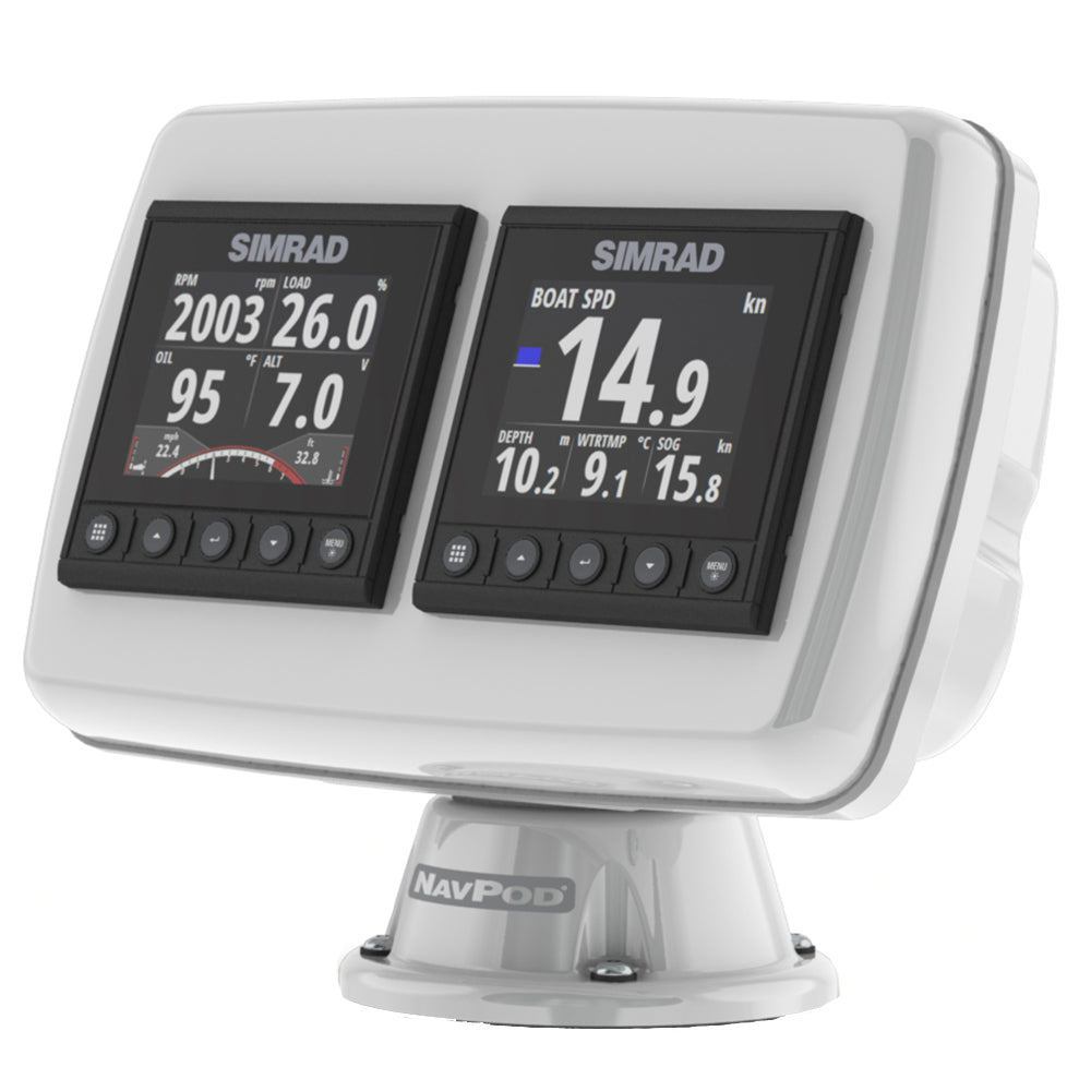 NavPod PP4503 PowerPod Pre - Cut f/2 - Simrad IS42/B&G Triton²/AP44 Square Hole Instruments - Anchor Express