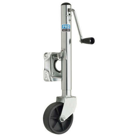 Pro Series 1000 lbs. Zinc Plated Swivel Jack w/6" Poly Wheel - EJ10000101 - Anchor Express