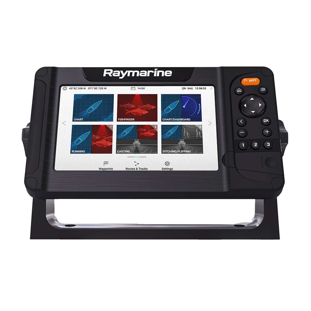 Raymarine Element 7 HV chartplotter and fishfinder with 7-inch sunlight viewable display and HyperVision CHIRP sonar technology