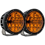 RIGID Industries 360 Series 6" Spot w/Amber Pro Lens - Pair - 36210 - Anchor Express