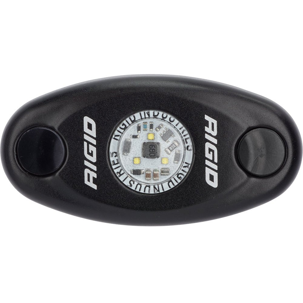 RIGID Industries A - Series Black Low Power LED Light - Single - Cool White - 480033 - Anchor Express