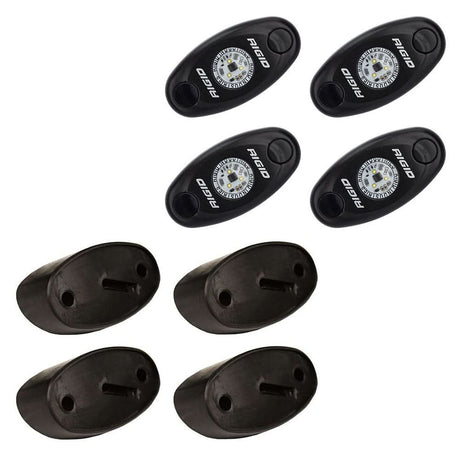 RIGID Industries A - Series Rock Light Kit - 4 Blue Lights - Black - 400233 - Anchor Express
