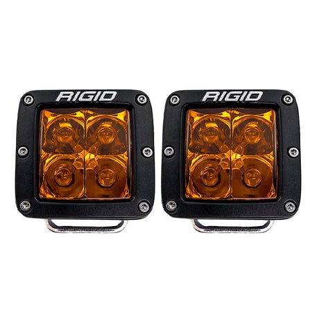 RIGID Industries D - Series Spot w/Amber Pro Lens - Pair - 20252 - Anchor Express