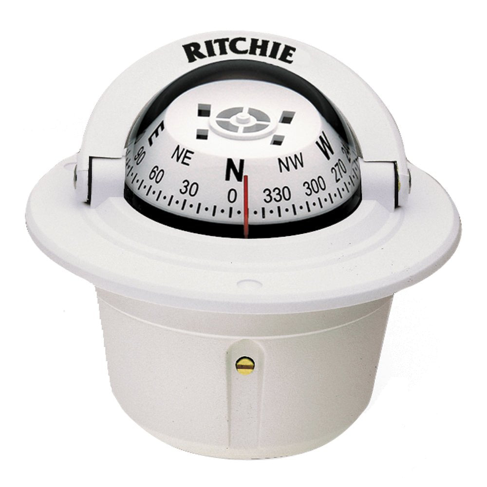 Ritchie F - 50W Explorer Compass - Flush Mount - White - F - 50W - Anchor Express