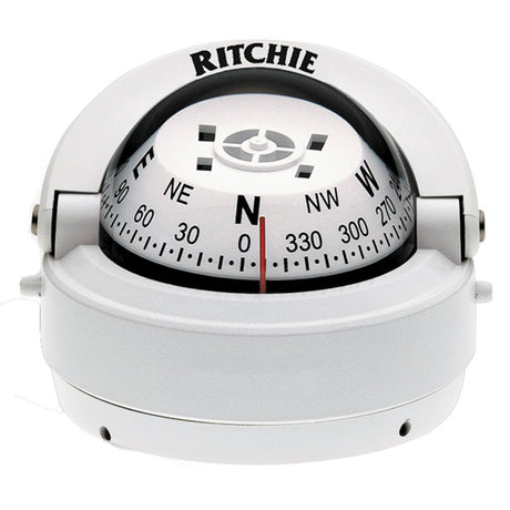 Ritchie S - 53W Explorer Compass - Surface Mount - White - S - 53W - Anchor Express