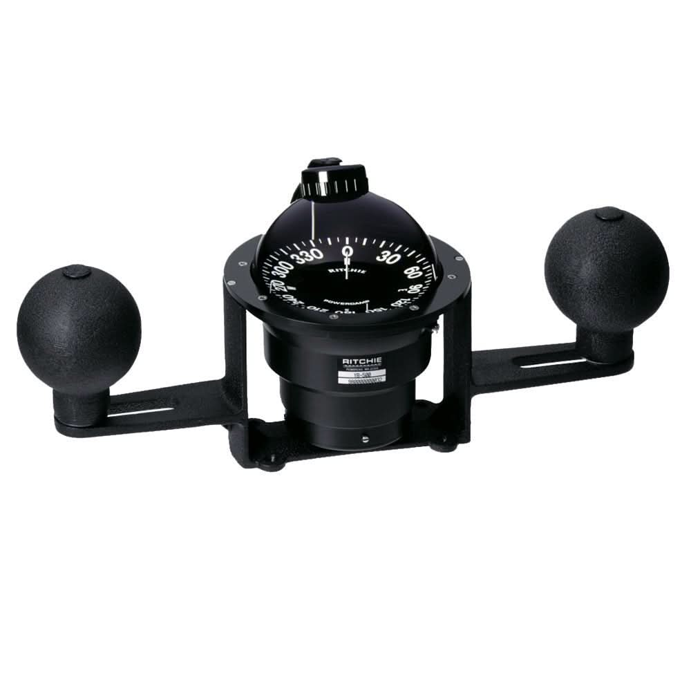 Ritchie YB - 500 Globemaster Compass - Yoke Mounted - Black - 5 Degree card - 12V - YB - 500 - Anchor Express
