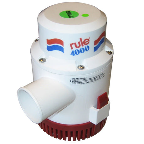 Rule 4000 Non - Automatic Bilge Pump - 24V - 56D - 24 - Anchor Express