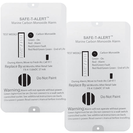 Safe - T - Alert FX - 4 Carbon Monoxide Alarm - 2 - Pack - FX - 4MARINE2 - PACK - Anchor Express