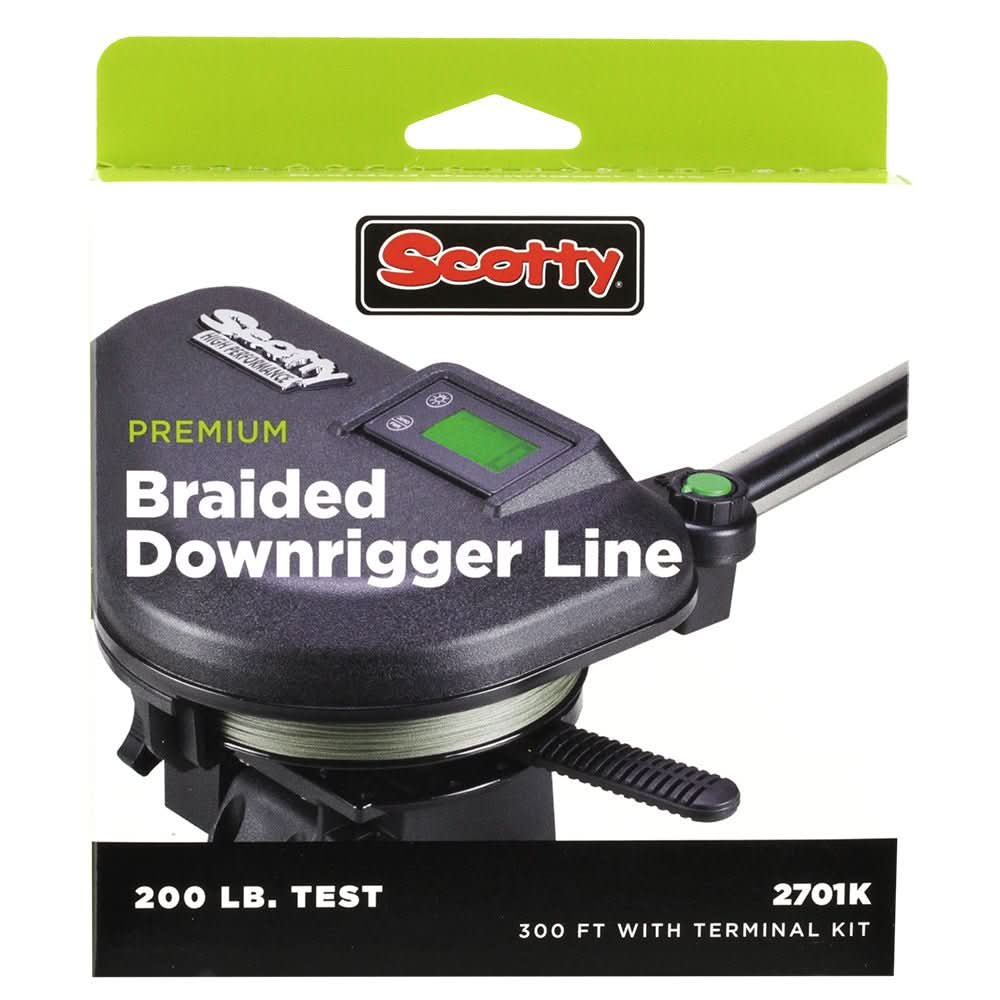Scotty Premium Power Braid Downrigger Line - 300ft of 200lb Test - 2701K - Anchor Express
