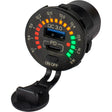 Sea - Dog Round Rainbow Voltmeter w/USB & USB - C Power Socket - 426519 - 1 - Anchor Express