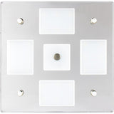 Sea - Dog Square LED Mirror Light w/On/Off Dimmer - White & Blue - 401840 - 3 - Anchor Express