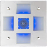 Sea - Dog Square LED Mirror Light w/On/Off Dimmer - White & Blue - 401840 - 3 - Anchor Express