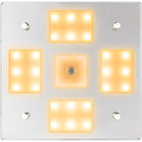Sea - Dog Square LED Mirror Light w/On/Off Dimmer - White & Blue - 401840 - 3 - Anchor Express