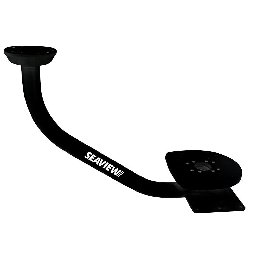 Seaview 28" Pre - Drilled Dual Mount f/Open Array Radars Up to 4.5' - Black - Top Plate Required - PMADM3M1BLK - Anchor Express