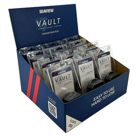 Seaview POP Display Box w/12 - Pack Vault Drain Plugs (SV101V) - SV101VPOP - Anchor Express