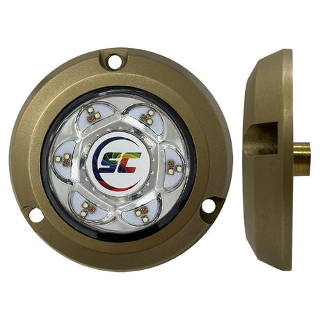 Shadow - Caster SC2 Series Bronze Surface Mount Underwater Light - Full - Color - SC2 - CC - BZSM - Anchor Express